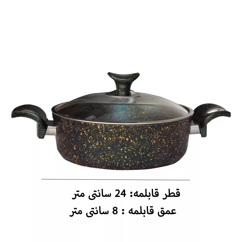 سرویس قابلمه و تابه گرانیت 5 پارچه لینس مدل Naz