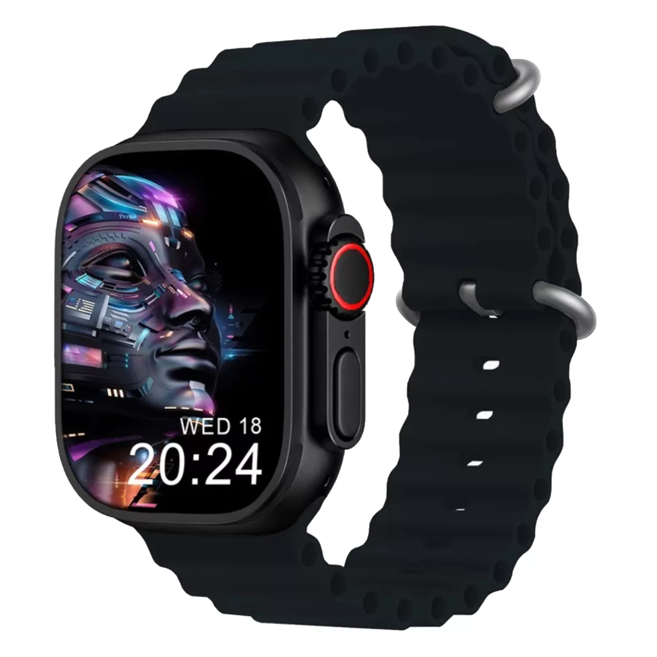 ساعت هوشمند 49 میلی متری میکروویر مدل W69-Watch Ultra بند سیلیکونی