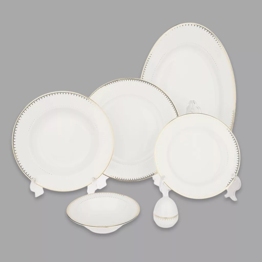 سرویس غذاخوری 28 پارچه 6 نفر چینی زرین ایران مدل Sepidar 2