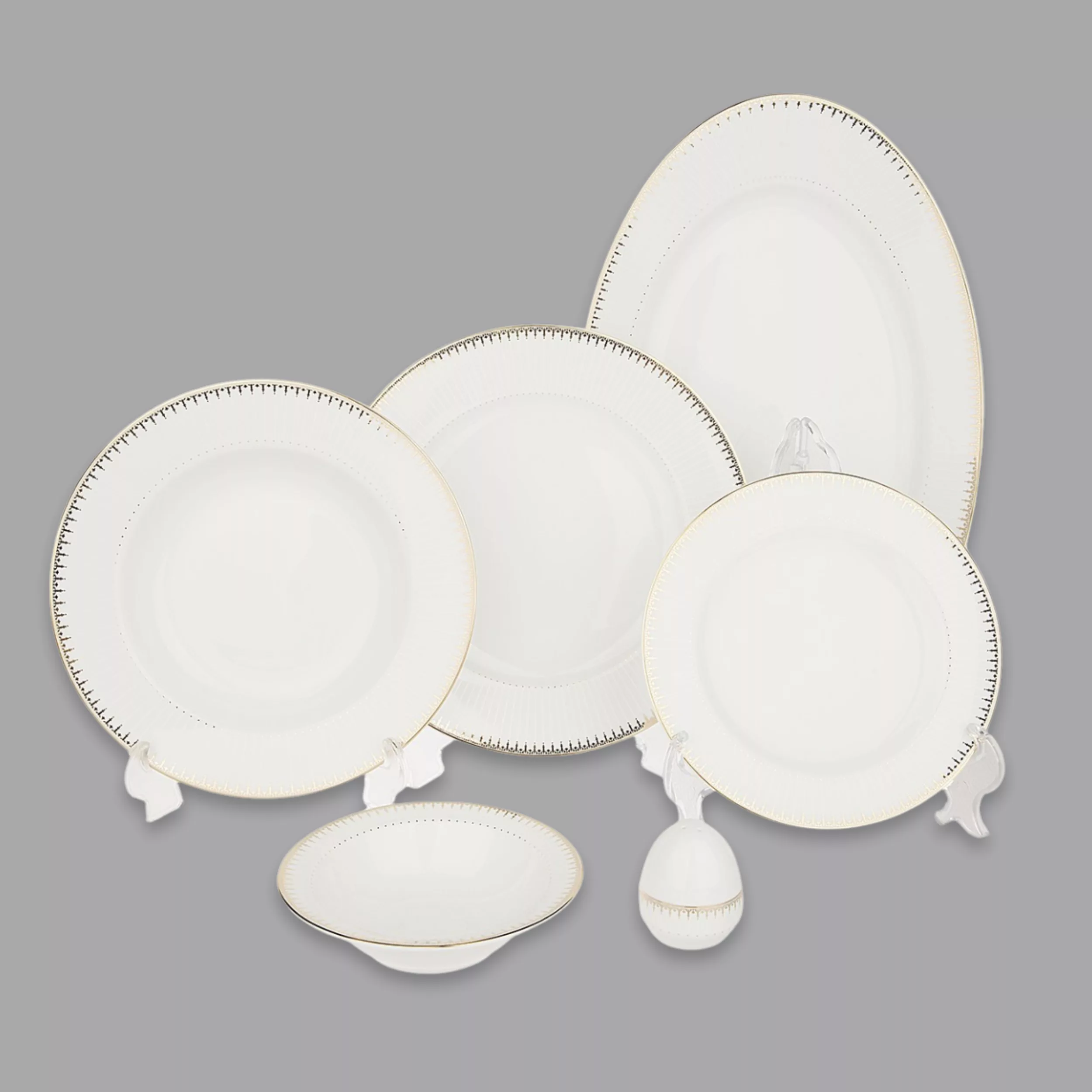 سرویس غذاخوری 28 پارچه 6 نفر چینی زرین ایران مدل Sepidar 2