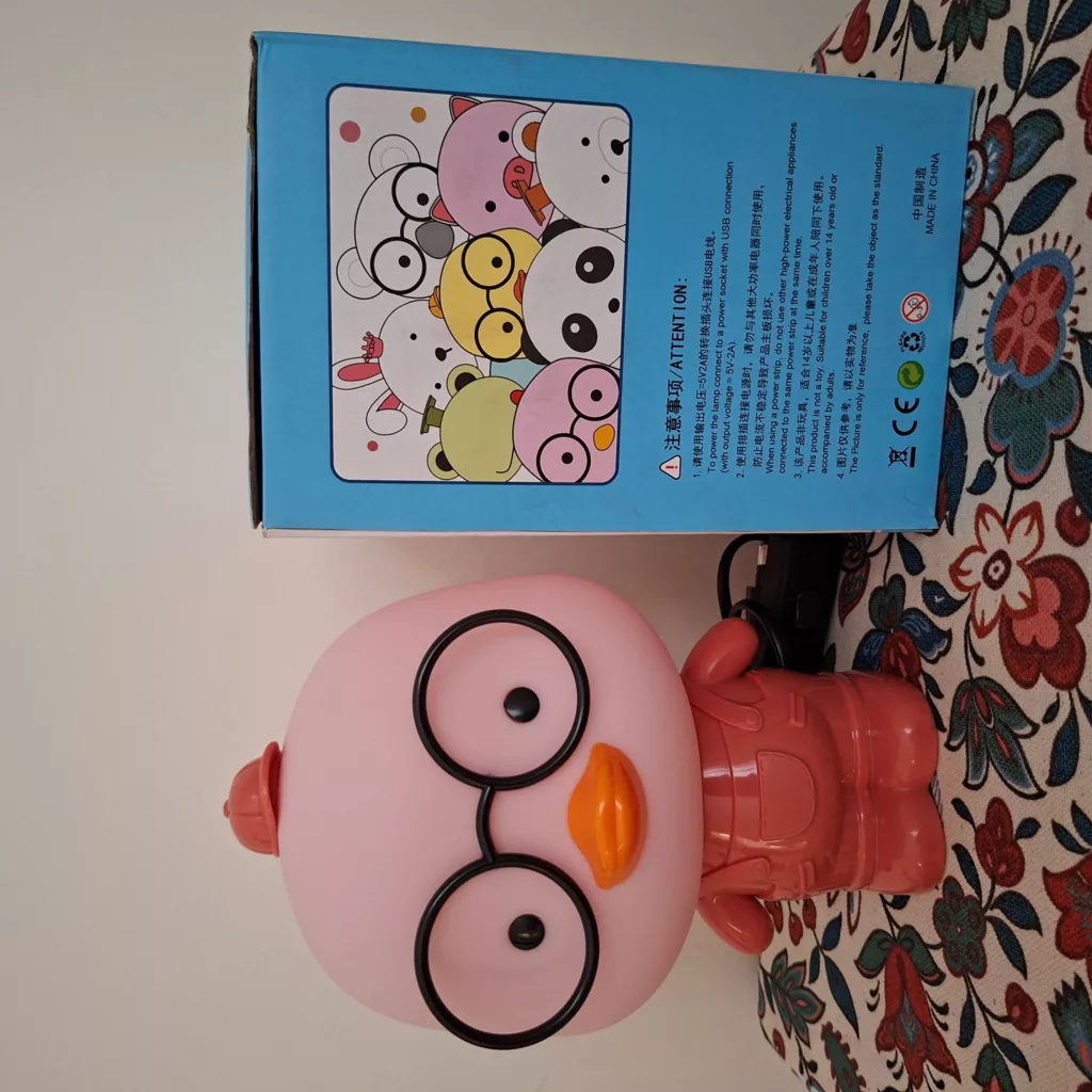 چراغ خواب اتاق کودک مدل جوجه اردک