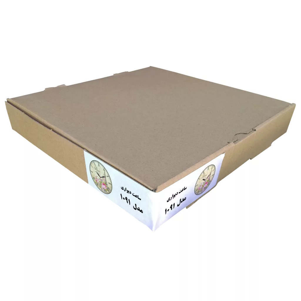 ساعت دیواری مدل 1091 طرح پاریس و گل