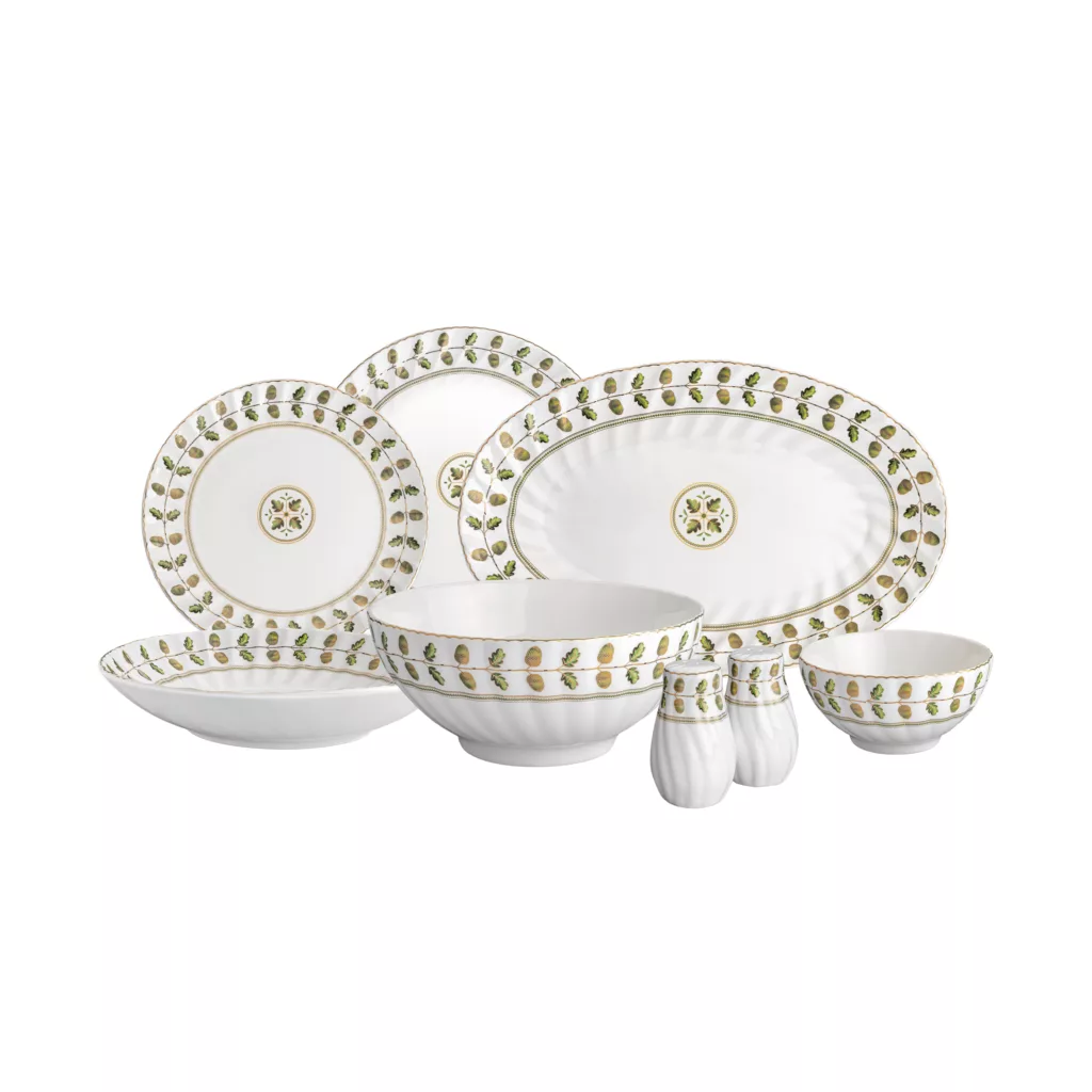 سرویس غذاخوری 28 پارچه گلدکیش طرح رویسا کد GK646380