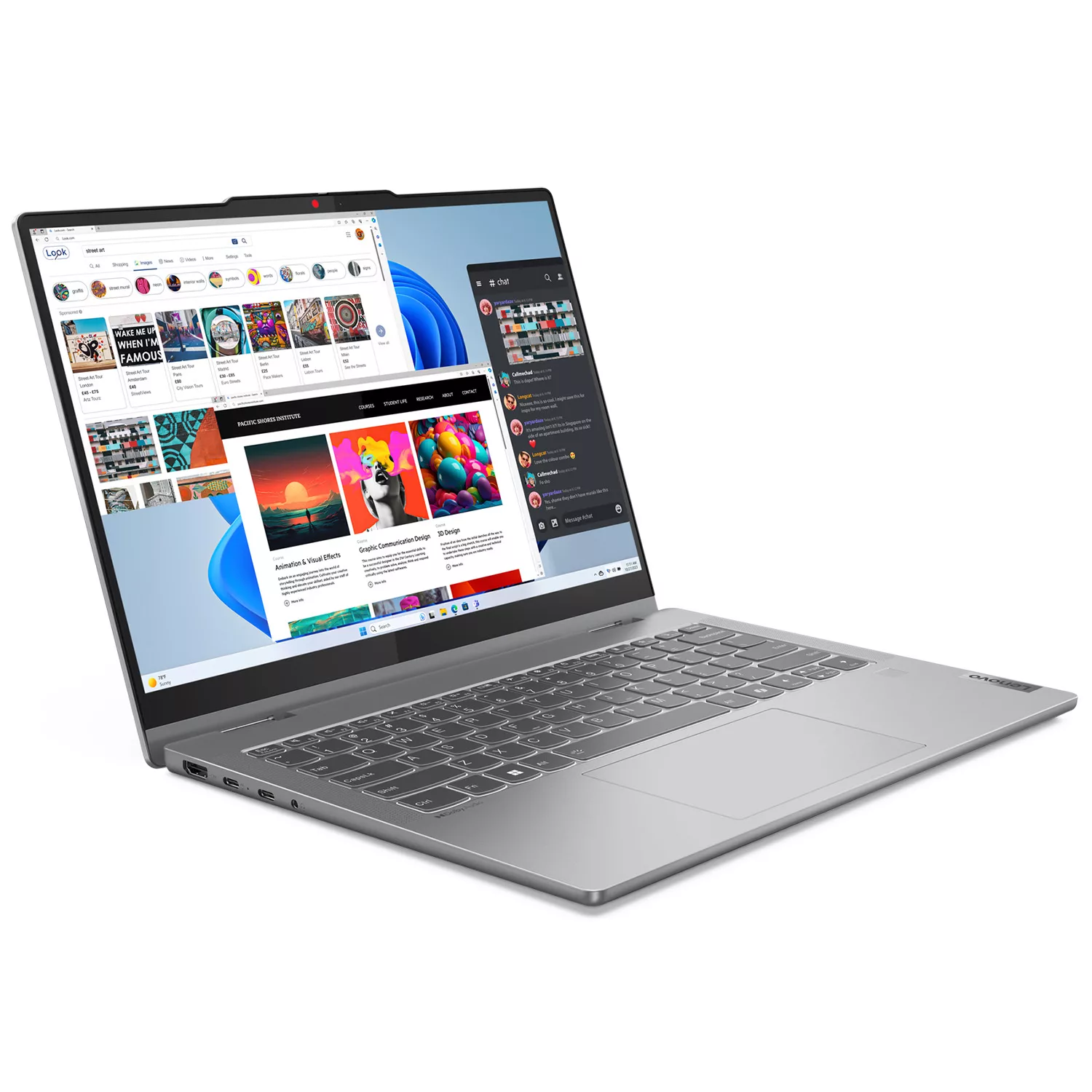 لپ تاپ 14 اینچی لنوو مدل IdeaPad 5 2-in-1 14IRH9-i7 13620H-16GB LPDDR5X 5200MHz-1TB SSD-OLED 60Hz Touch-Backlit-Fingerprint به همراه قلم - کاستوم شده