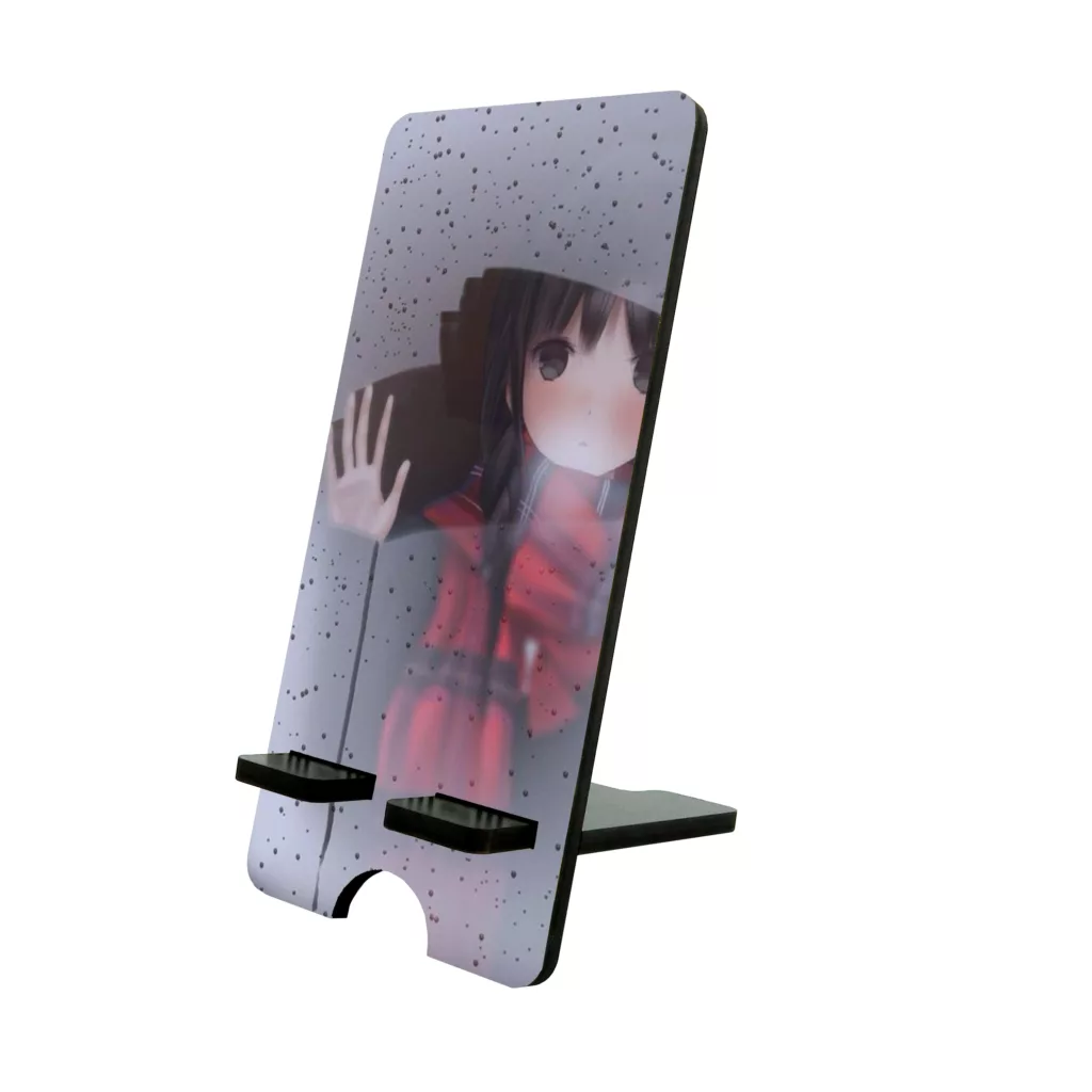پایه نگهدارنده گوشی موبایل و تبلت طرح بارانی دخترانه انیمه کد 0196771