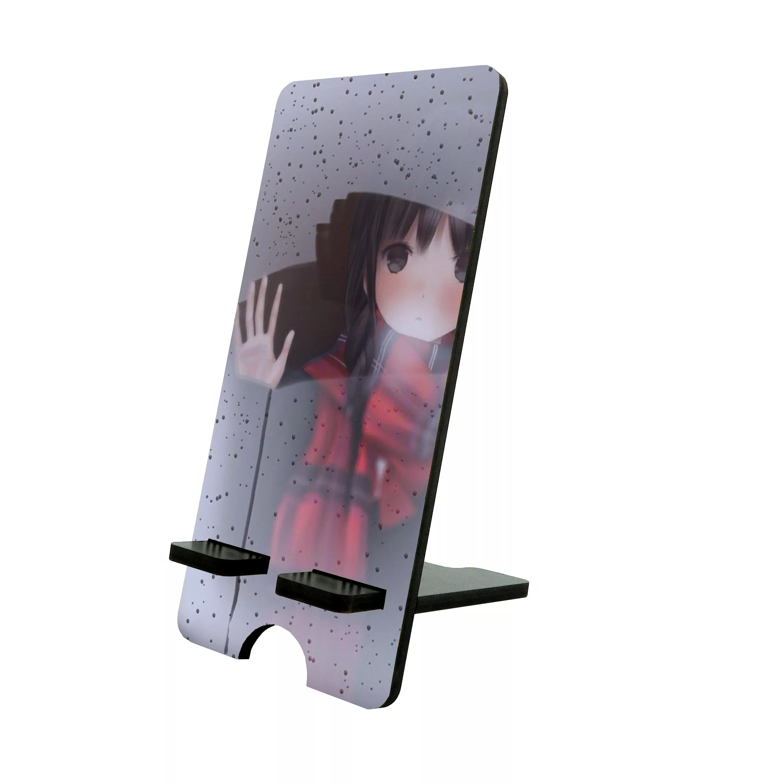 پایه نگهدارنده گوشی موبایل و تبلت طرح بارانی دخترانه انیمه کد 0196771