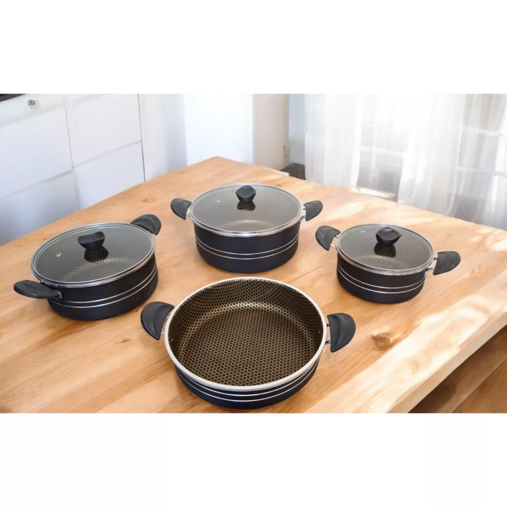 سرویس قابلمه و تابه گرانیتی 7 پارچه رامیلا مدل لیما