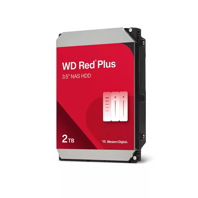 هارد دیسک اینترنال وسترن دیجیتال با رابط SATA 3.0 مدل RED PLUS WD20EFPX ظرفیت 2 ترابایت