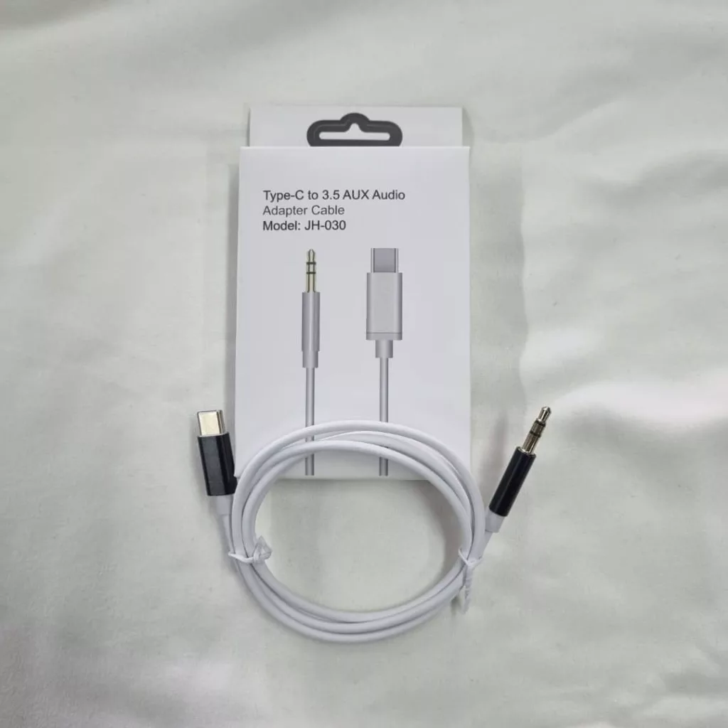 کابل تبدیل usb-c به AUX مدل JH-030 طول 1 متر