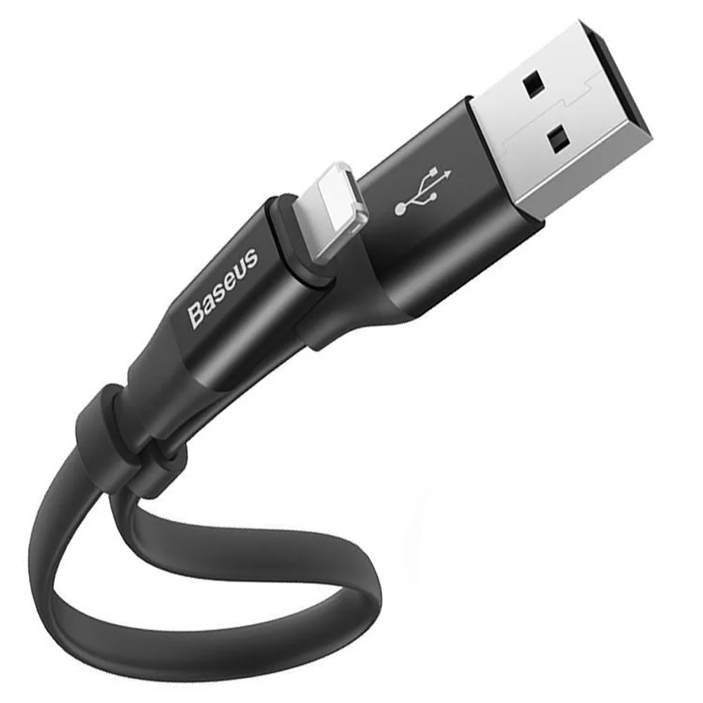 کابل تبدیل USB به لایتنینگ/MicroUSB باسئوس مدل Two-in-One طول 0.23 متر