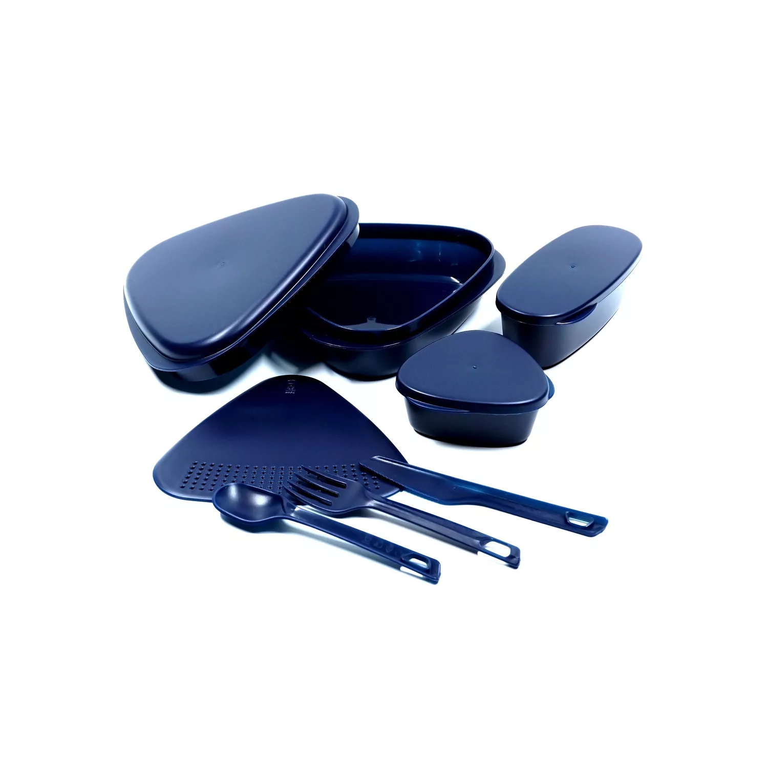 مجموعه 8 عددی ظروف سفری مدل لانچ کیت مثلثی