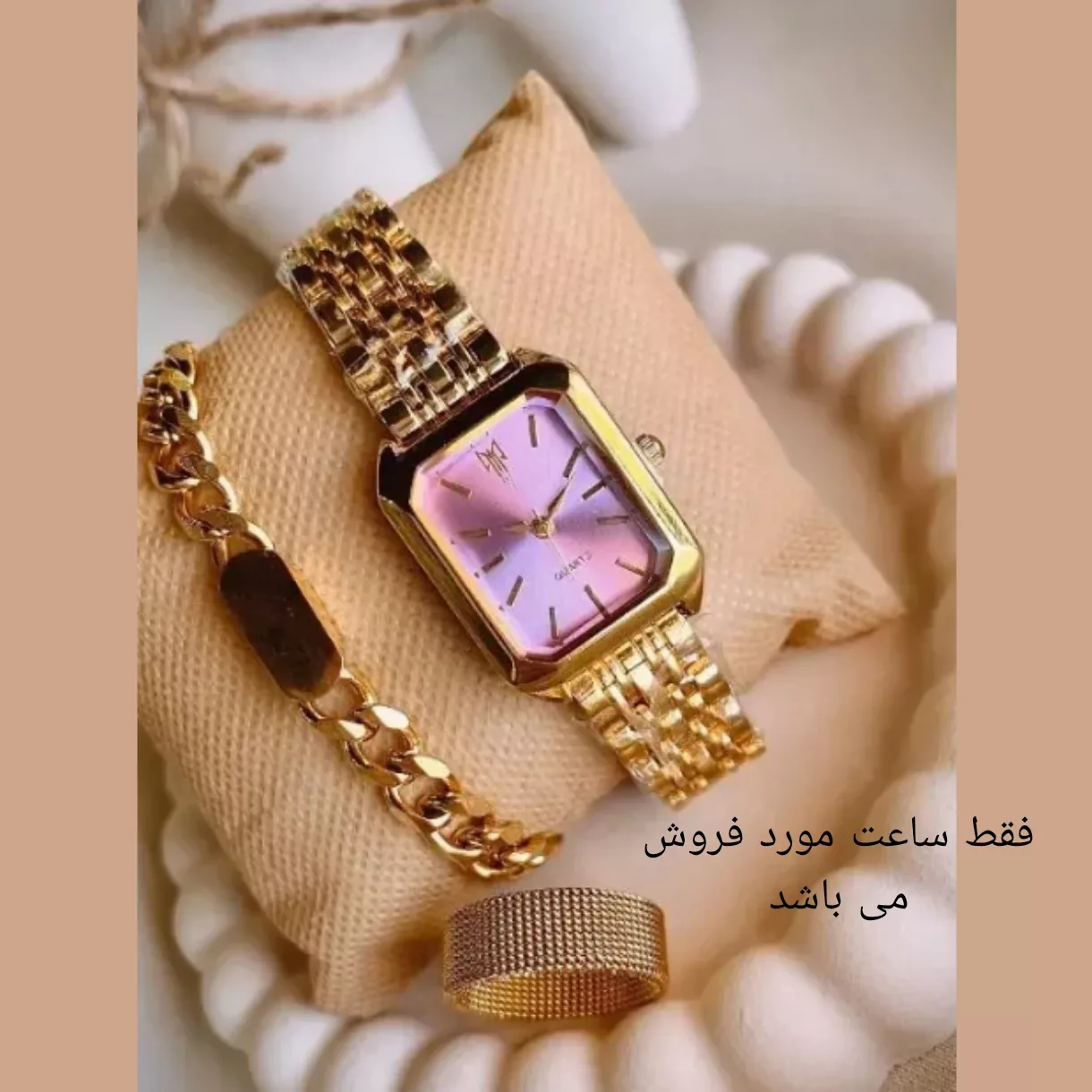 ساعت مچی عقربه ای زنانه مدل کلاسیک مینیمال بند فلزی کد 6-6