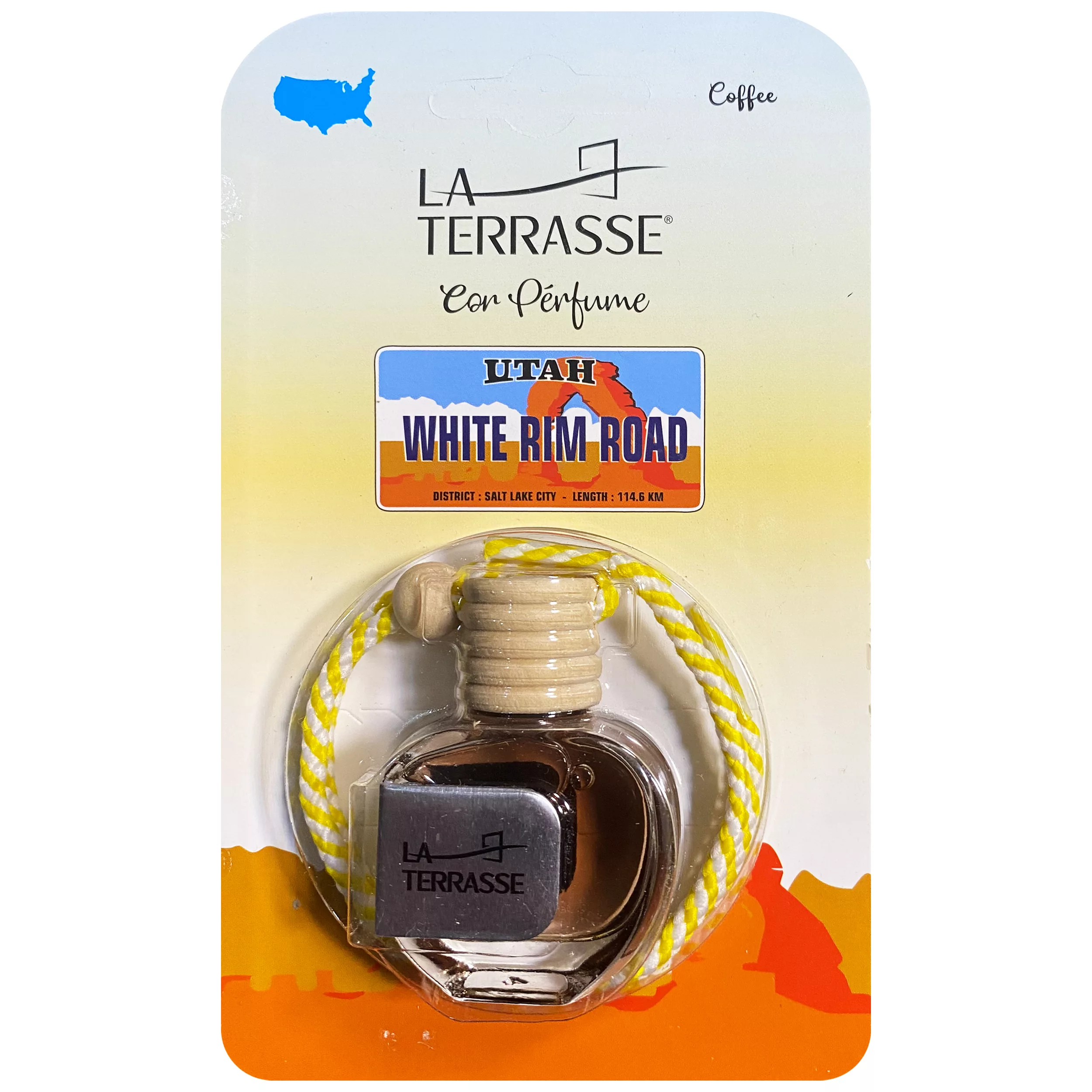 خوشبو کننده خودرو لاتراس مدل قهوه حجم 10 میلی لیتر