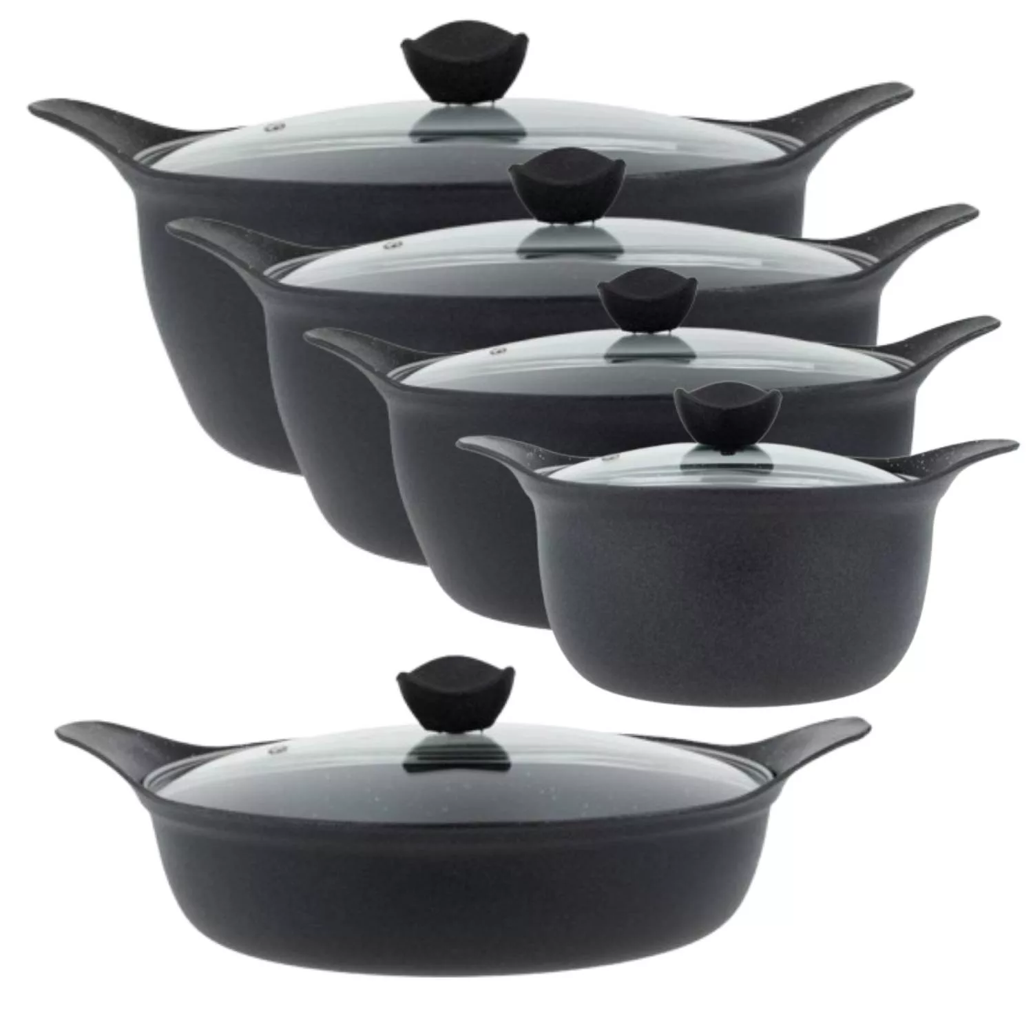 سرویس قابلمه و تابه چدنی 10 پارچه پارتینگ مدل NANO