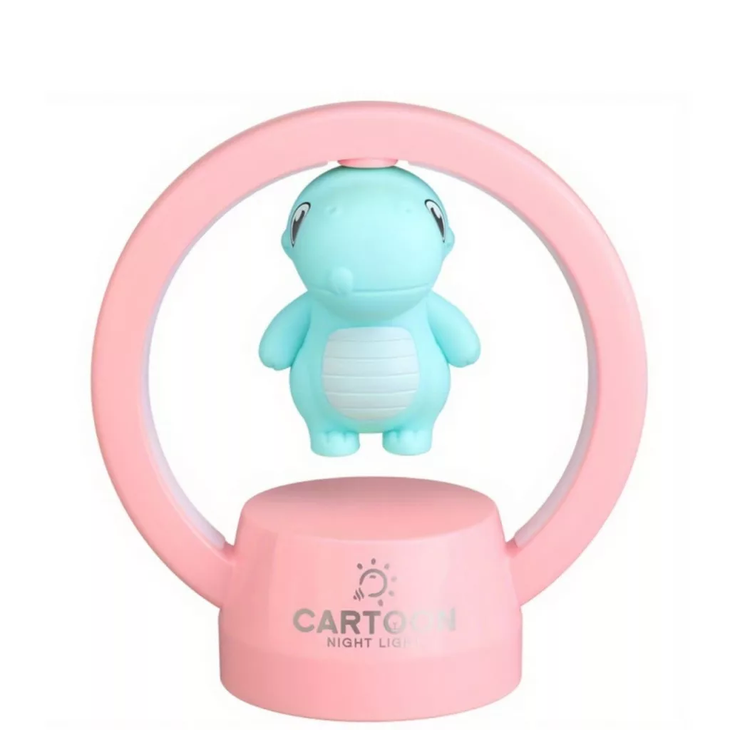 چراغ خواب اتاق کودک مدل رینگی 3 رنگ طرح دایناسور