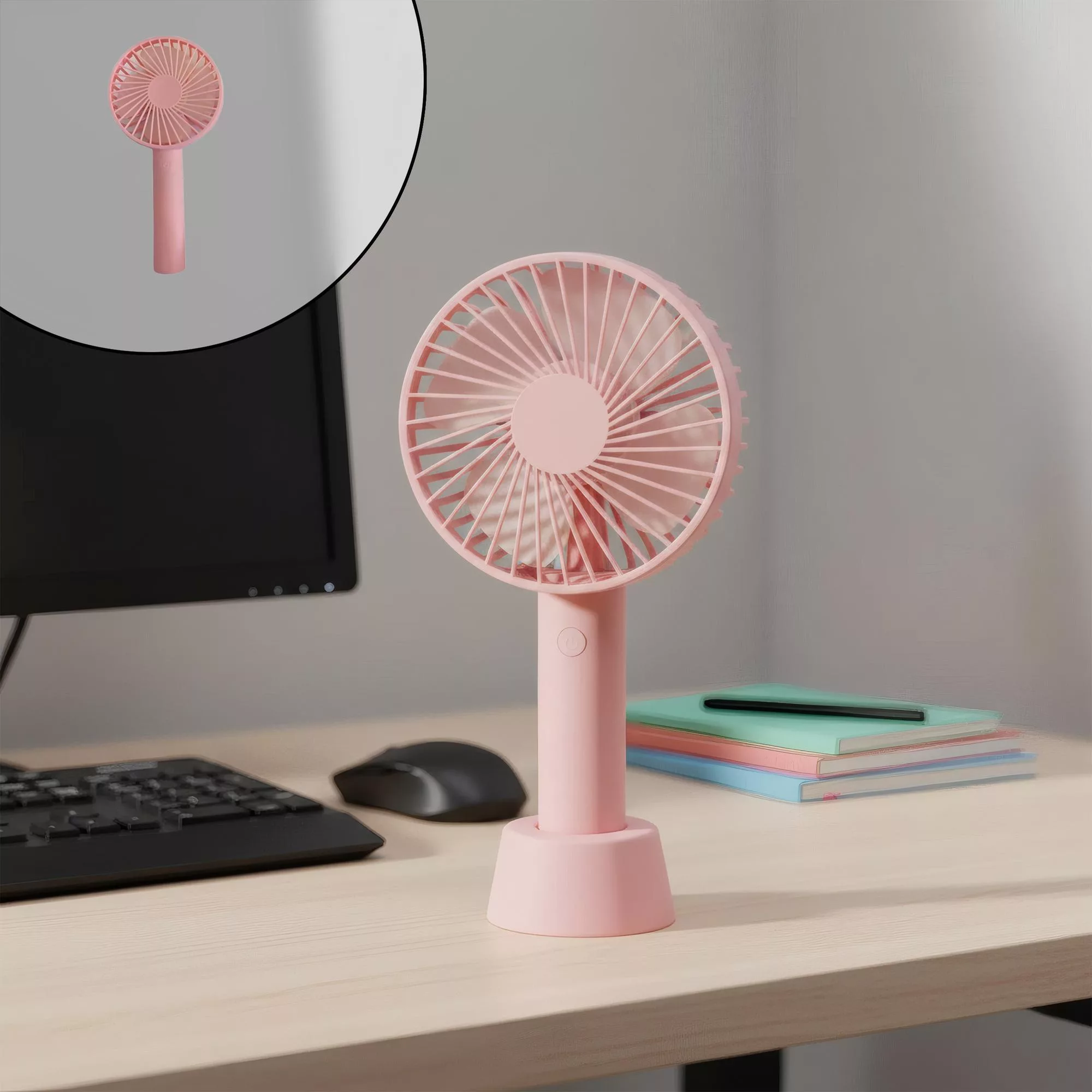 پنکه شارژی دستی مدل ss-2