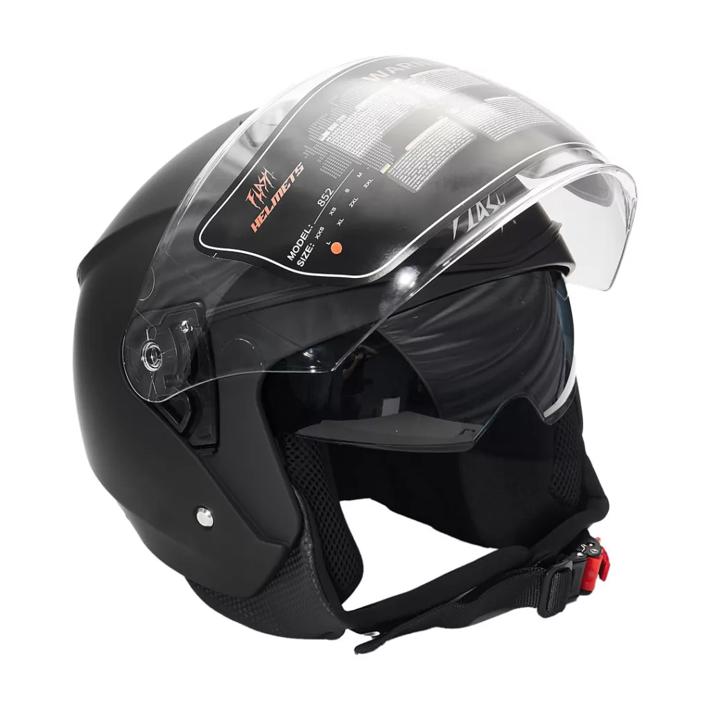 کلاه کاسکت بدون فک فلش مدل 852 matt black