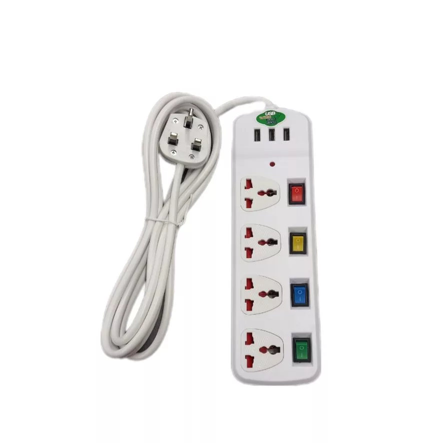چندراهی برق مدل USB CHARGING 4t3m