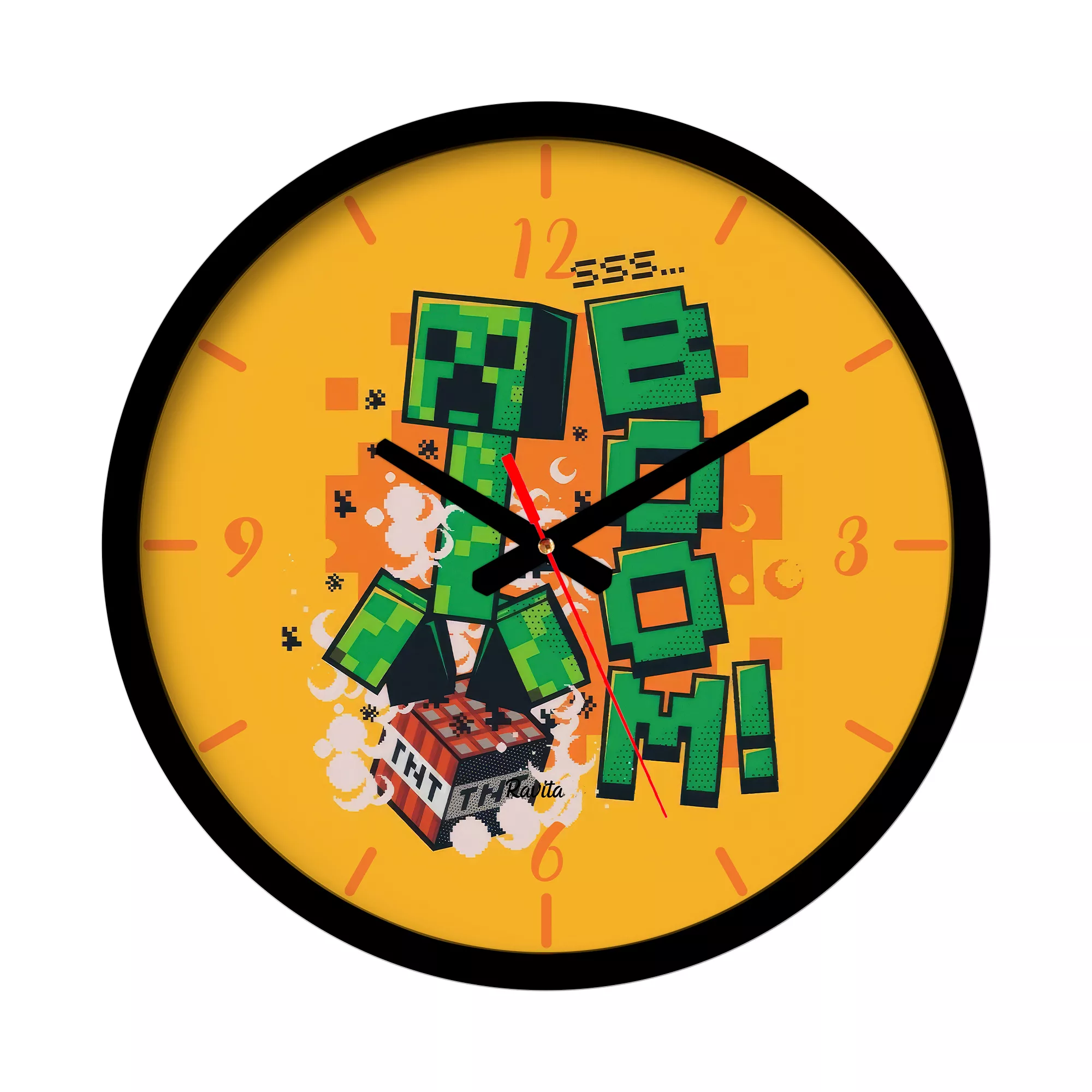 ساعت دیواری  کوارتز راویتا مدل ماینکرافت 3653