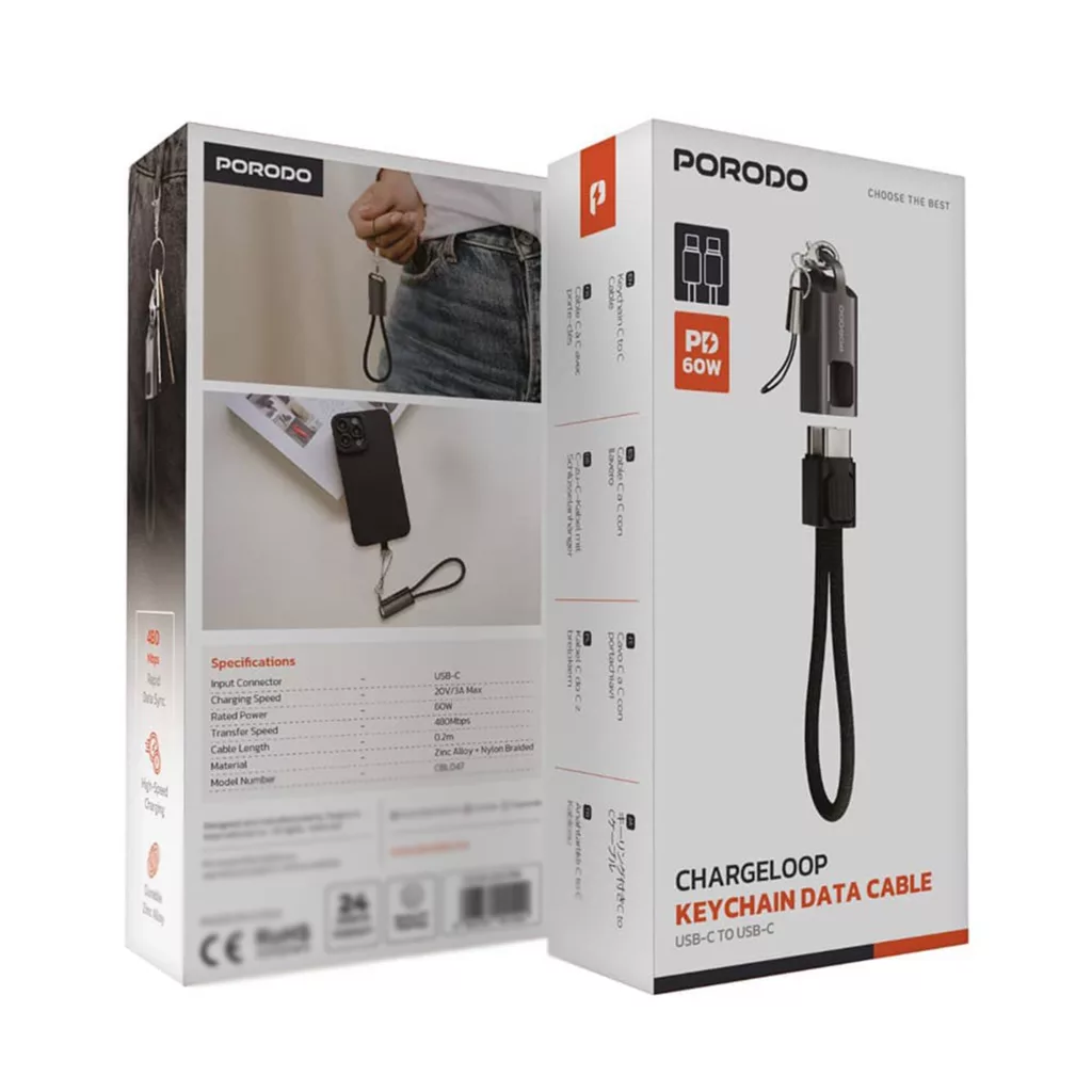 کابل تبدیل USB-C پرودو مدل PDCBL0047BK طول 20 سانتیمتر