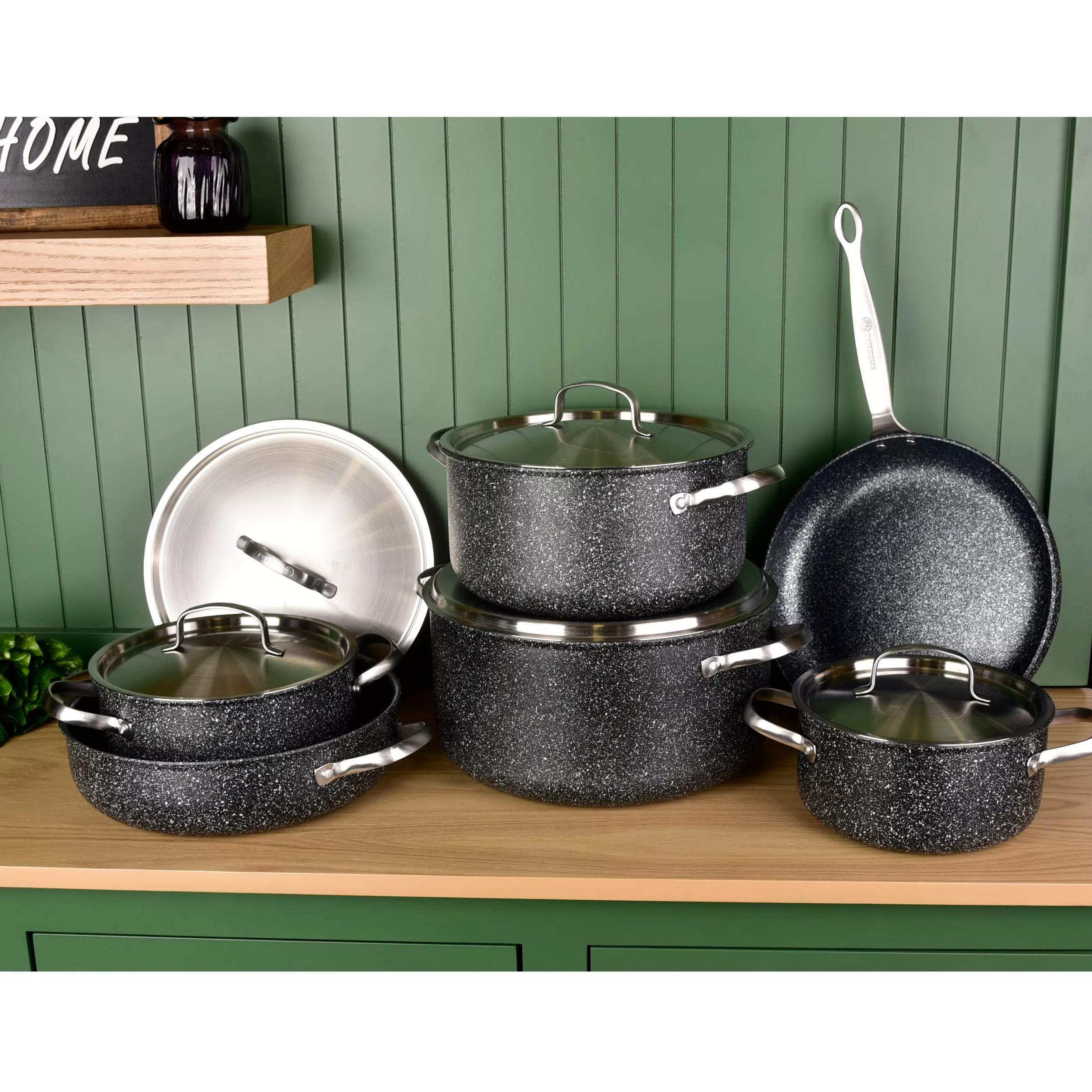 سرویس تابه و قابلمه 11 پارچه کرکماز مدل گلکسی پلاس کد 2685