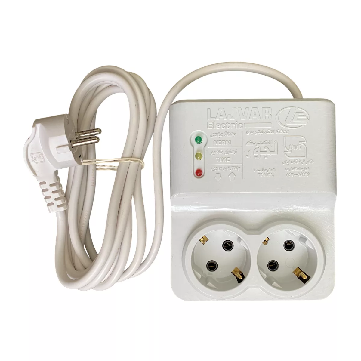 محافظ ولتاژ لجور الکتریک مدل L109 - 3500W - 16A - 1.8Meter