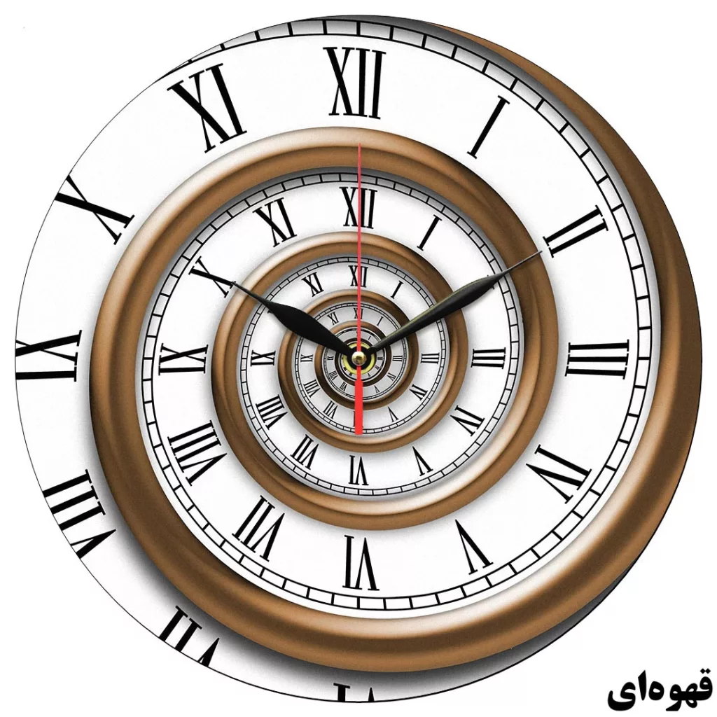 ساعت دیواری طرح مارپیچ بی نهایت کد 1239