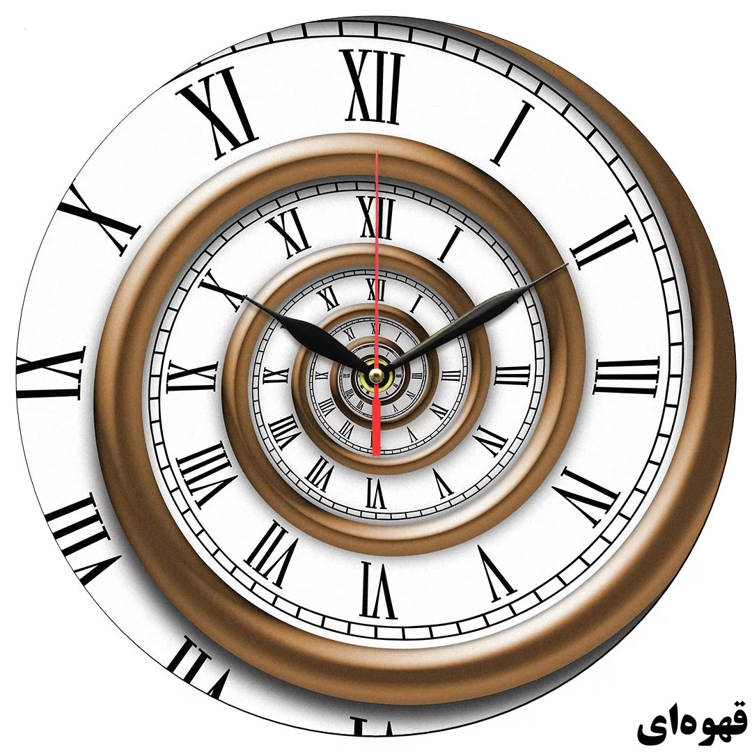 ساعت دیواری طرح مارپیچ بی نهایت کد 1239