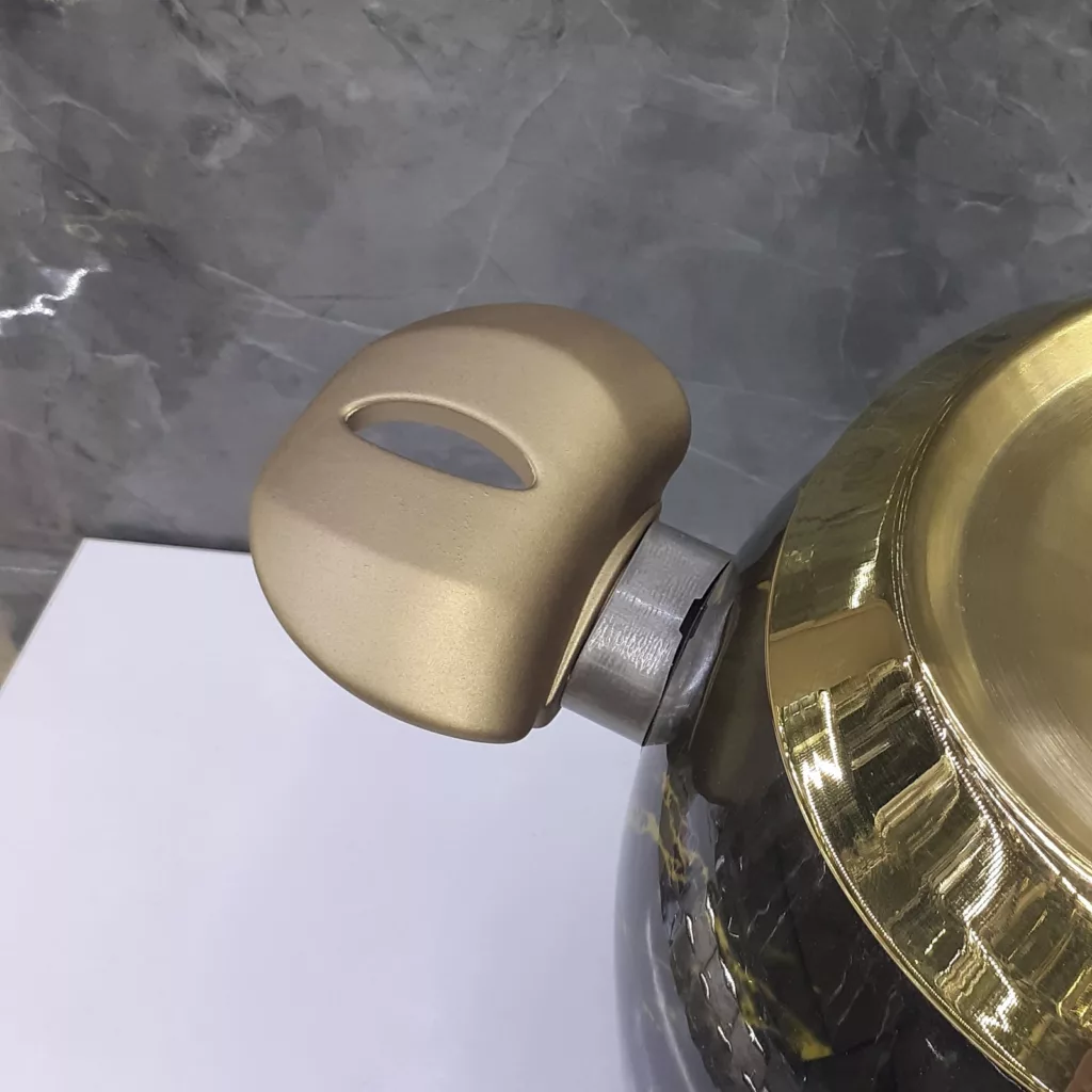 ست کتری و قوری نزاز کد 3024 مدل طرح سنگ