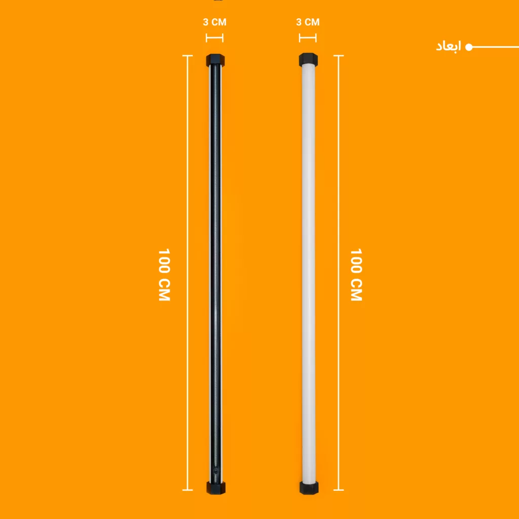 نور ثابت ال ای دی RGB چیکولایت مدل RGB100 X2 بسته 2 عددی