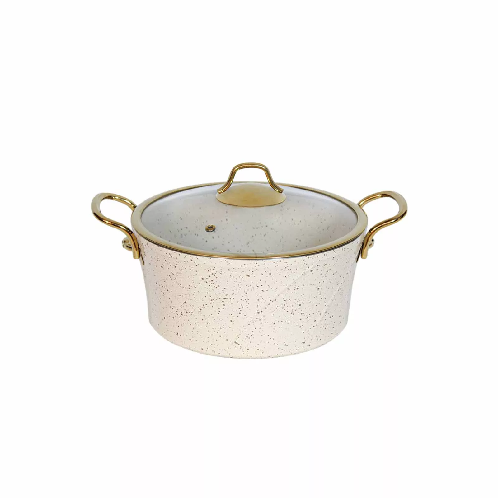 سرویس پخت و پز 11 پارچه اویز پلاس مدل ماریا دسته طلایی