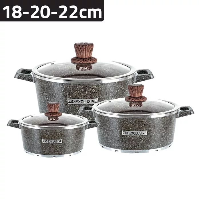 سرویس قابلمه شش پارچه زیو مدل Z-8400-22