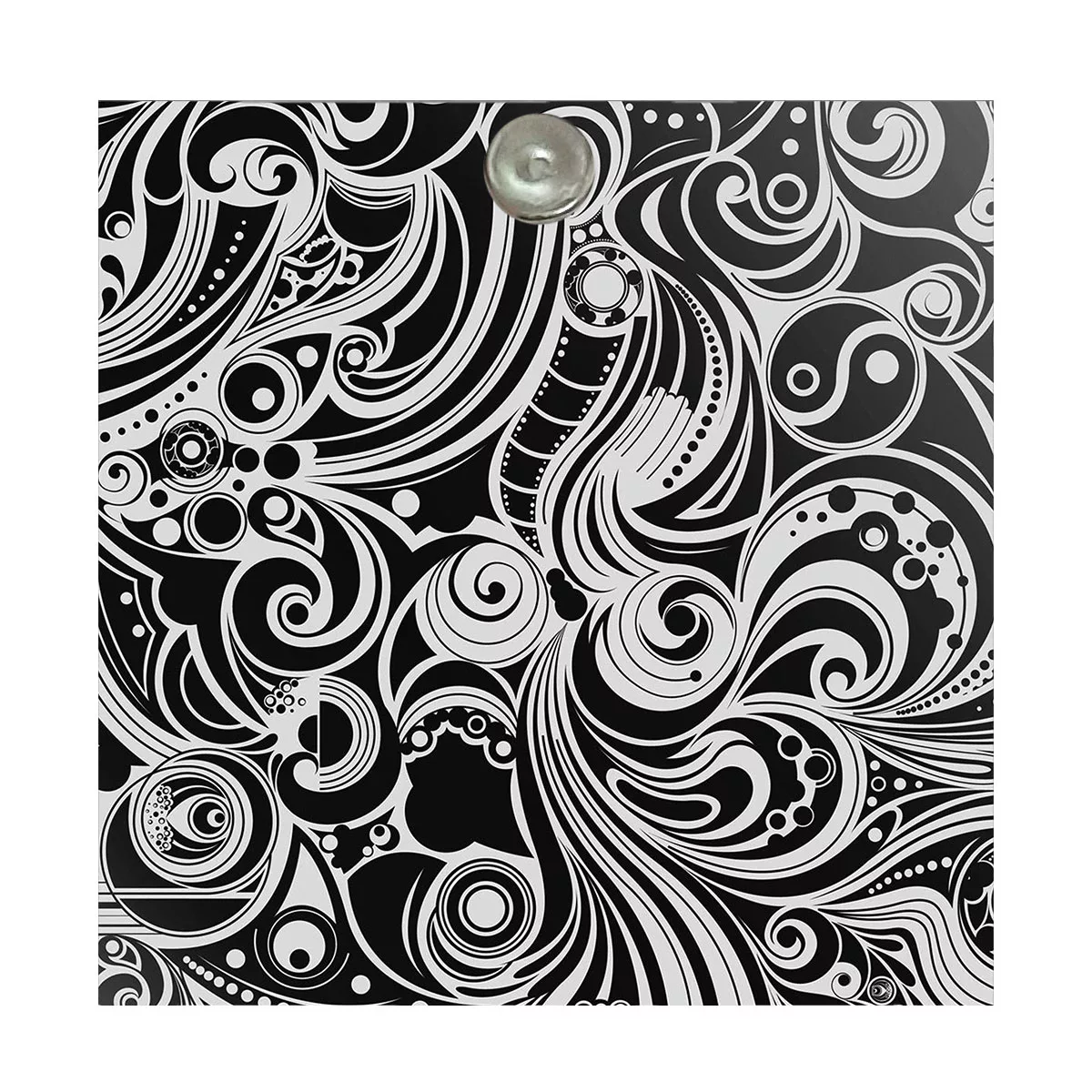 آینه جیبی طرح فانتزی رنگ ها مدل A087