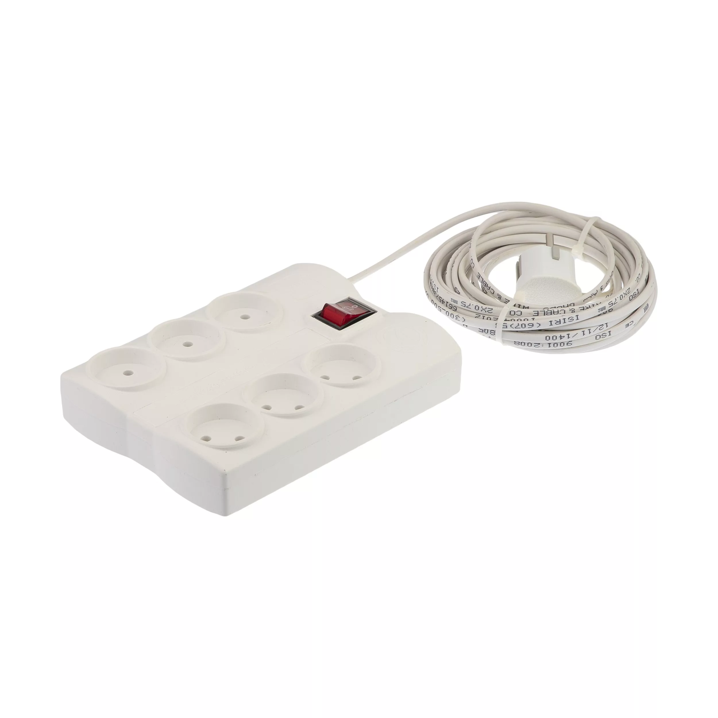 شش راهی برق کاوه مدل KV.6.TM.5M طول 5 متر