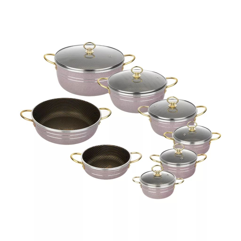 سرویس پخت و پز 14 پارچه اسبیکو مدل زنبوری