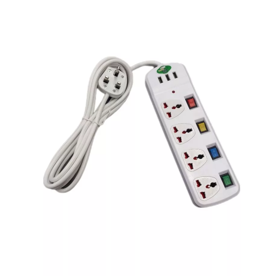 چندراهی برق مدل USB CHARGING 4t3m