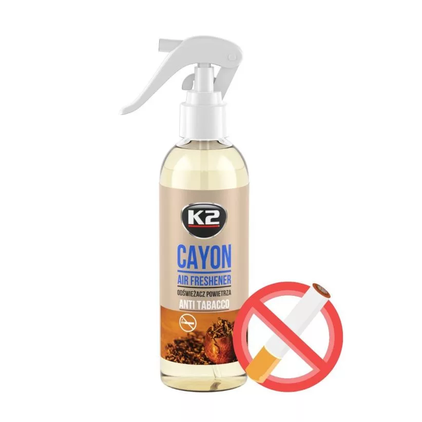 اسپری خوشبوکننده ضد بوی سیگار کی‌تو مدل CAYON ANTI TOBACCO M117 حجم 250 میلی‌لیتر