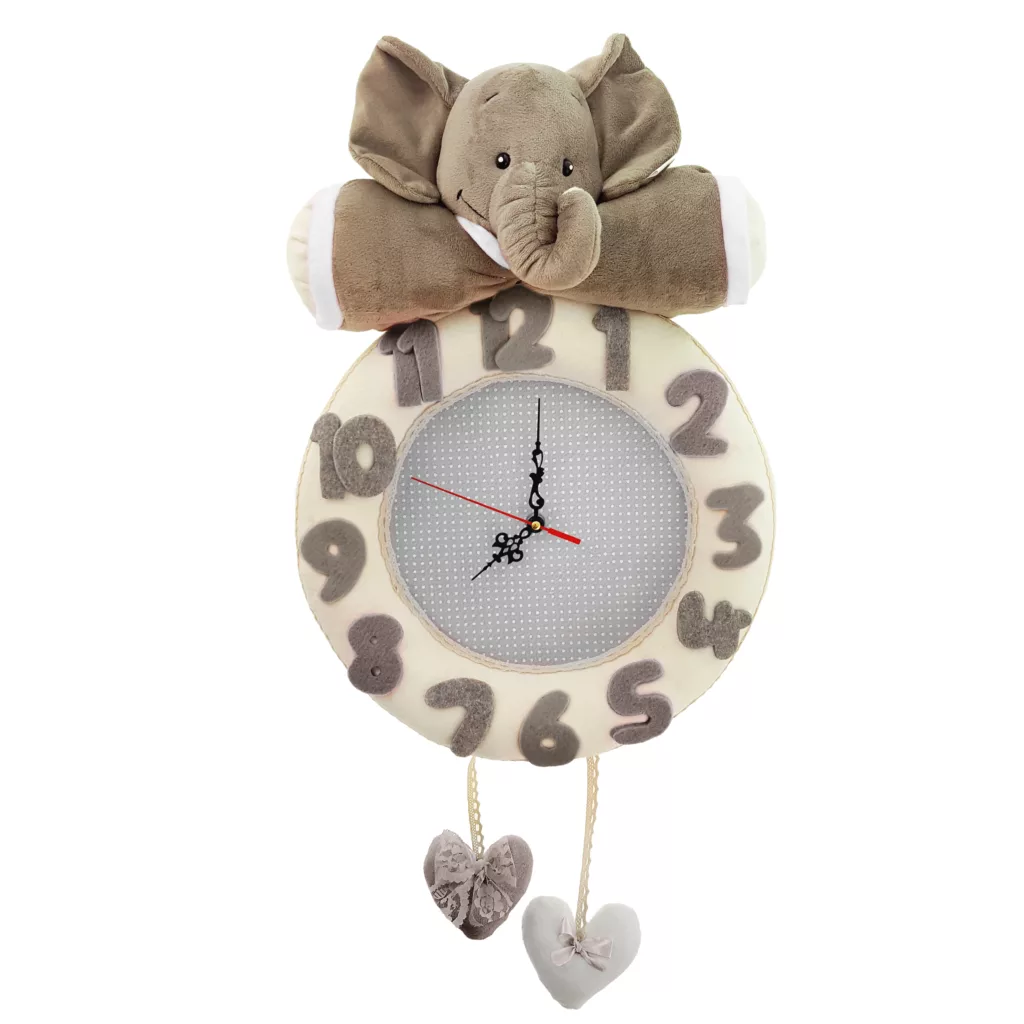 ساعت دیواری نی نی سیس مدل فیل