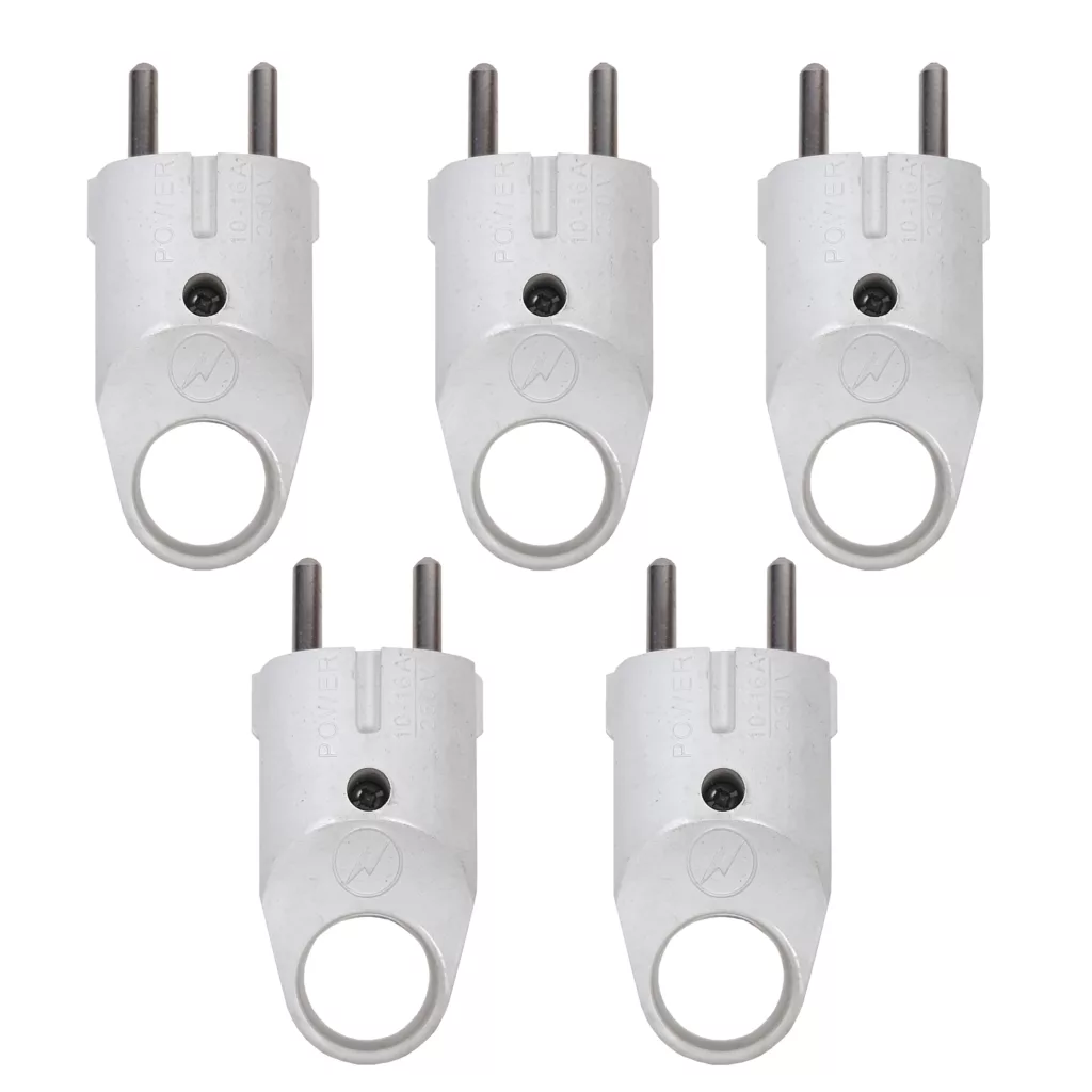 دوشاخه برق پاور مدل 250v کد 1 مجموعه 5 عددی