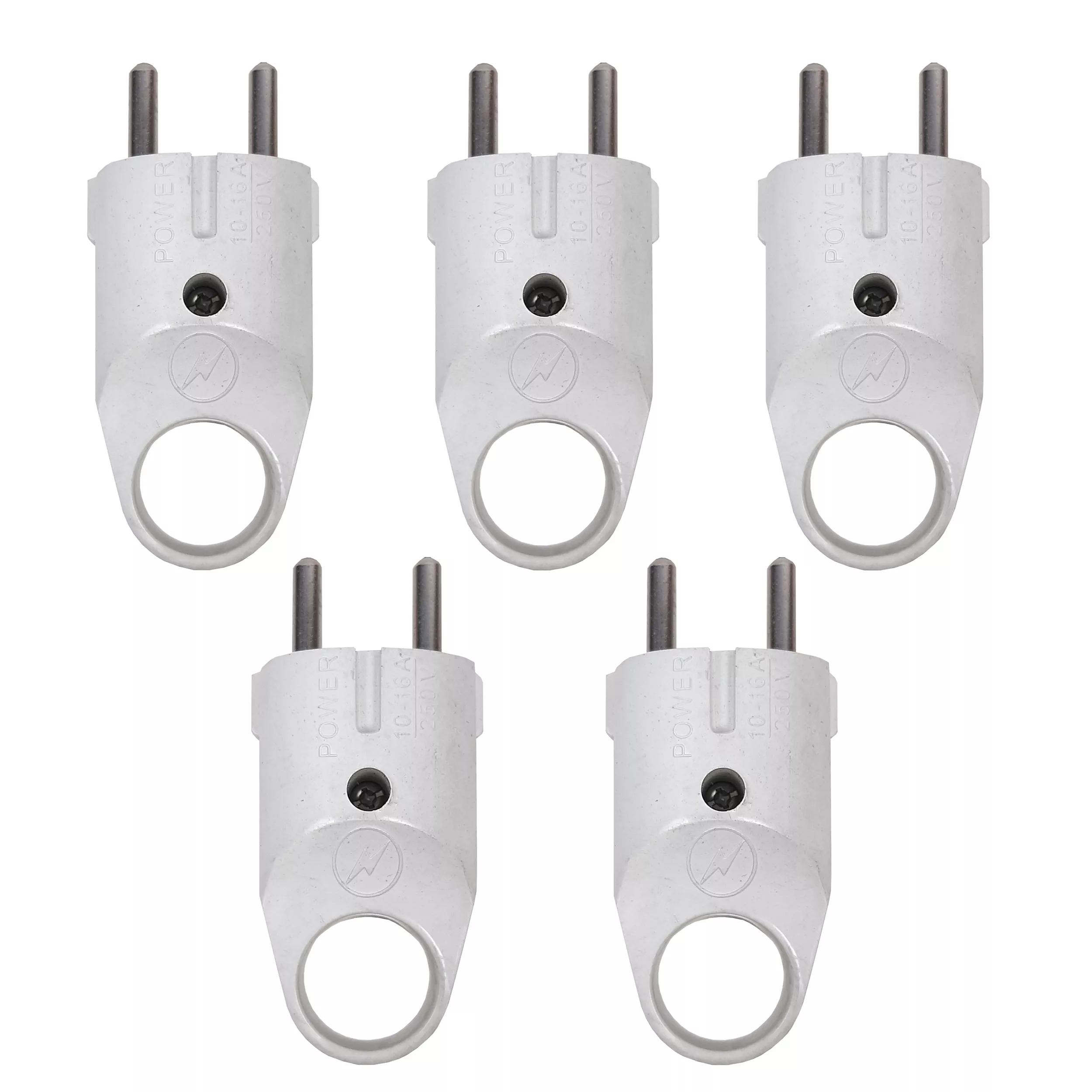 دوشاخه برق پاور مدل 250v کد 1 مجموعه 5 عددی