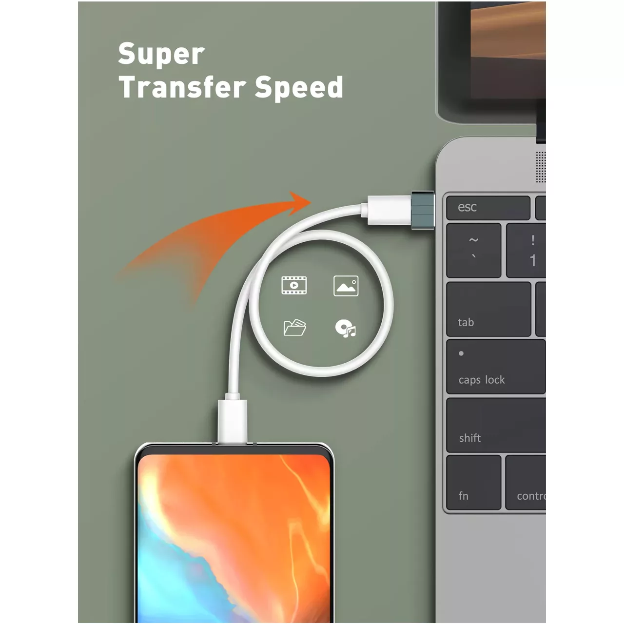 مبدل OTG USB-C به USB الدینیو مدل LC150 nack