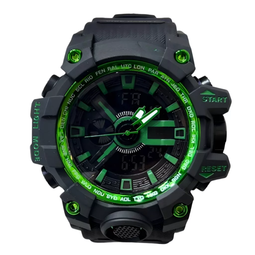 ساعت مچی عقربه ای مدل دو زمانه کرنومتردار