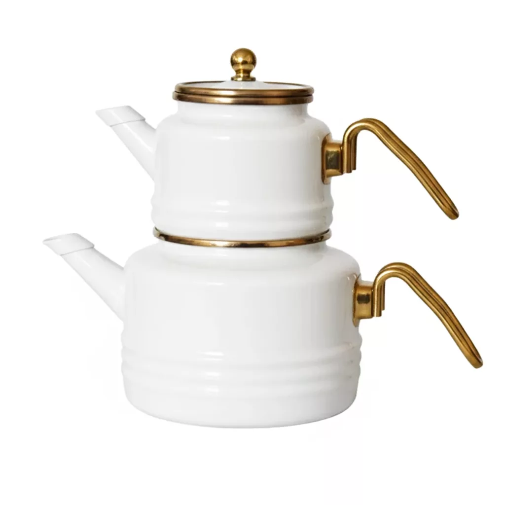 ست کتری و قوری آلو مدل EMAYE_1 گنجایش کتری 2.1 لیتر . گنجایش قوری 1.1 لیتر