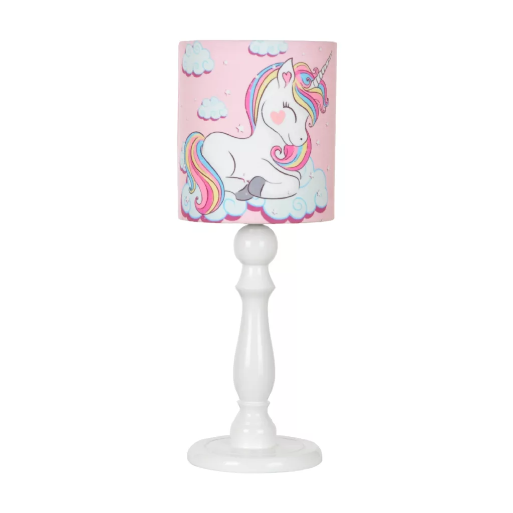 آباژور رومیزی کودک تابنده مدل تک شاخ