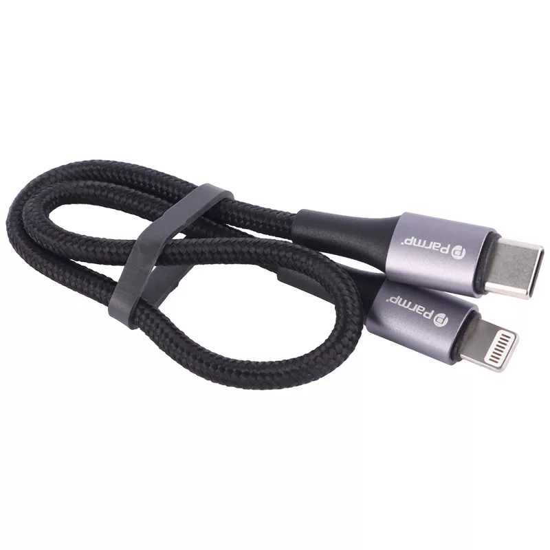 کابل تبدیل USB-C به لایتنینگ پارمپ مدل Efficiency Speed 27W طول 0.3 متر