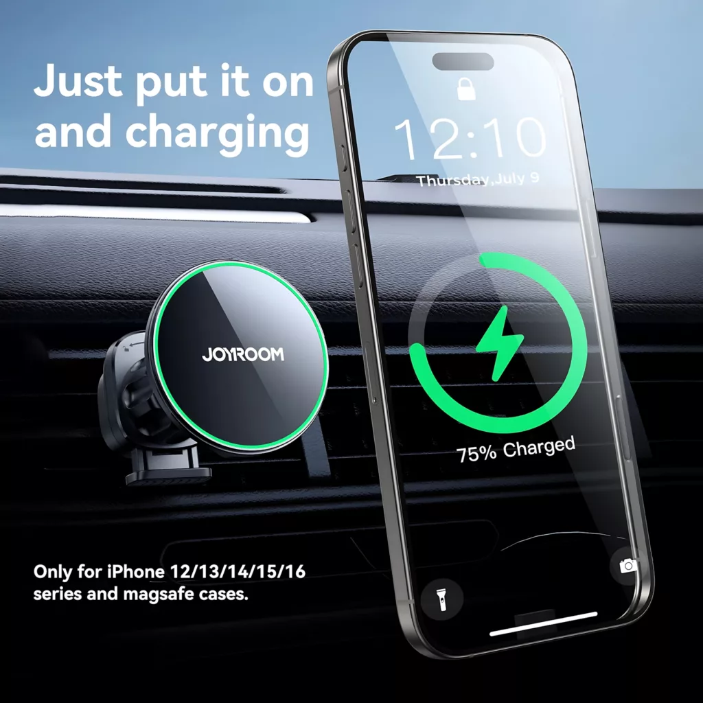 پایه نگهدارنده و شارژر بی سیم گوشی موبایل جوی روم مدل JR-ZS412