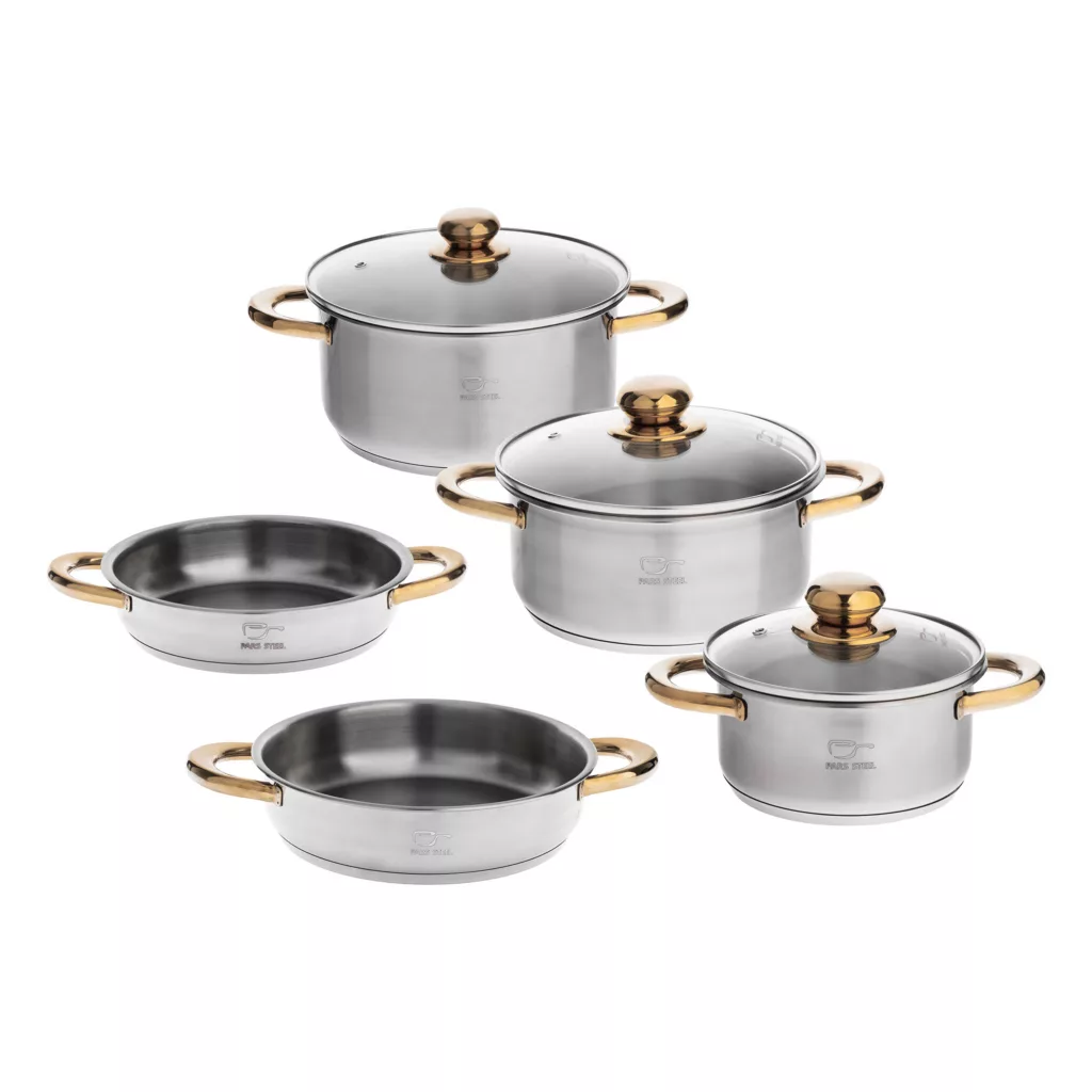 سرویس پخت و پز 8 پارچه پارس استیل مدل 001