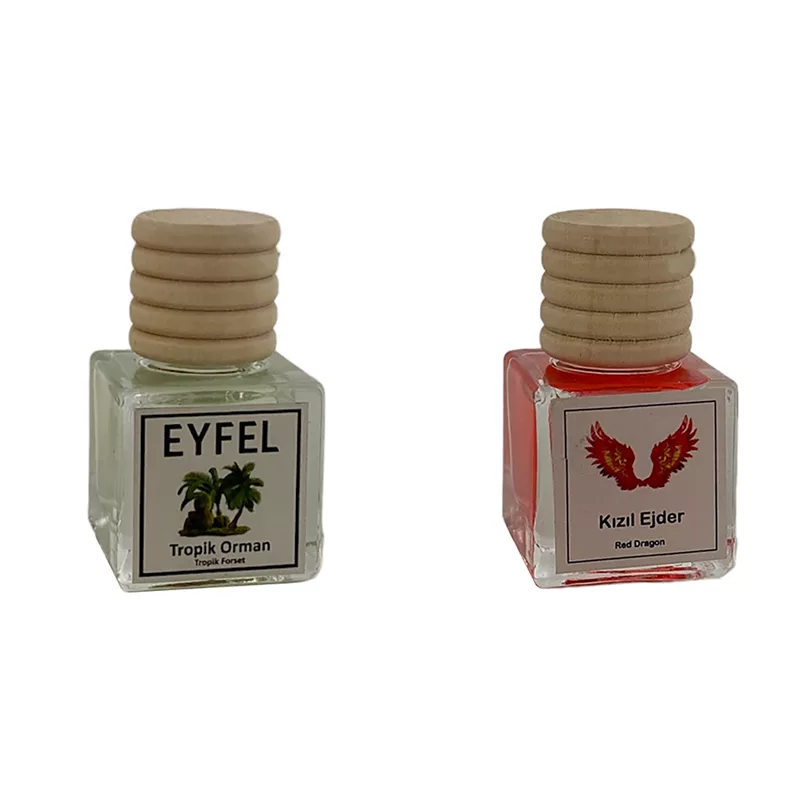 خوشبوکننده خودرو مدل جنگل استوایی و آنجل آتشین حجم 10 میلی لیتر مجموعه 2 عددی