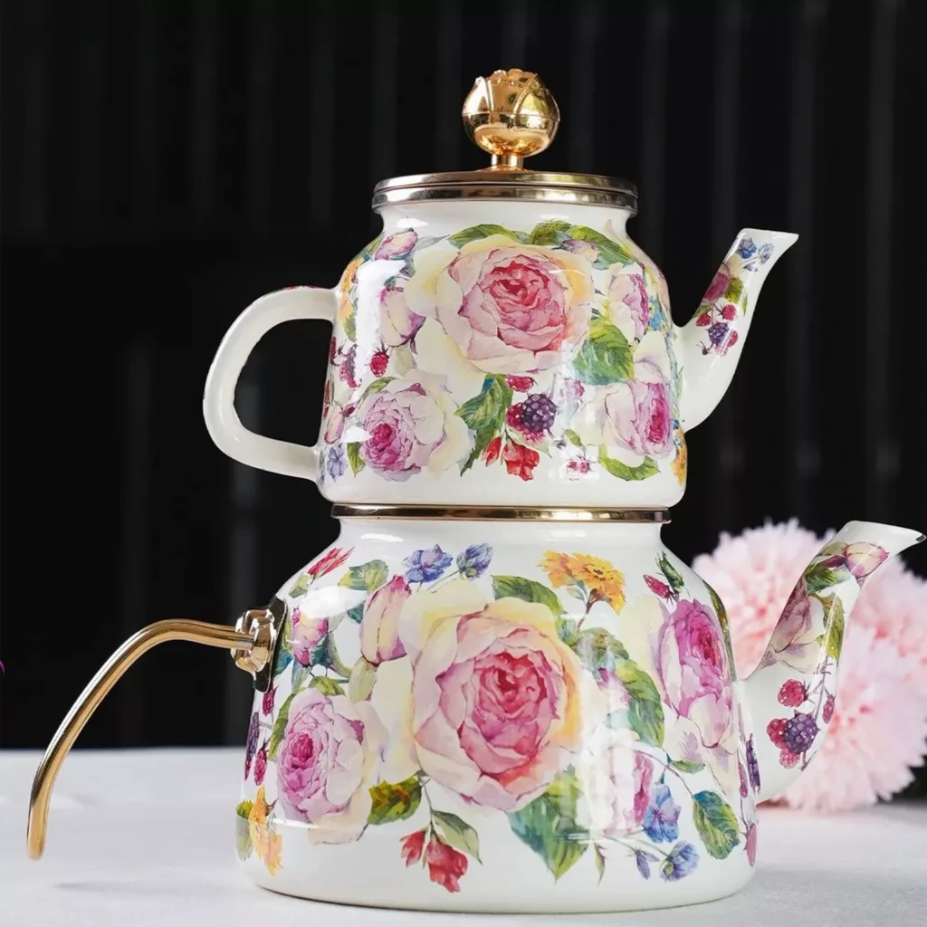 ست کتری و قوری میس بتی مدل ROSE DELUXE