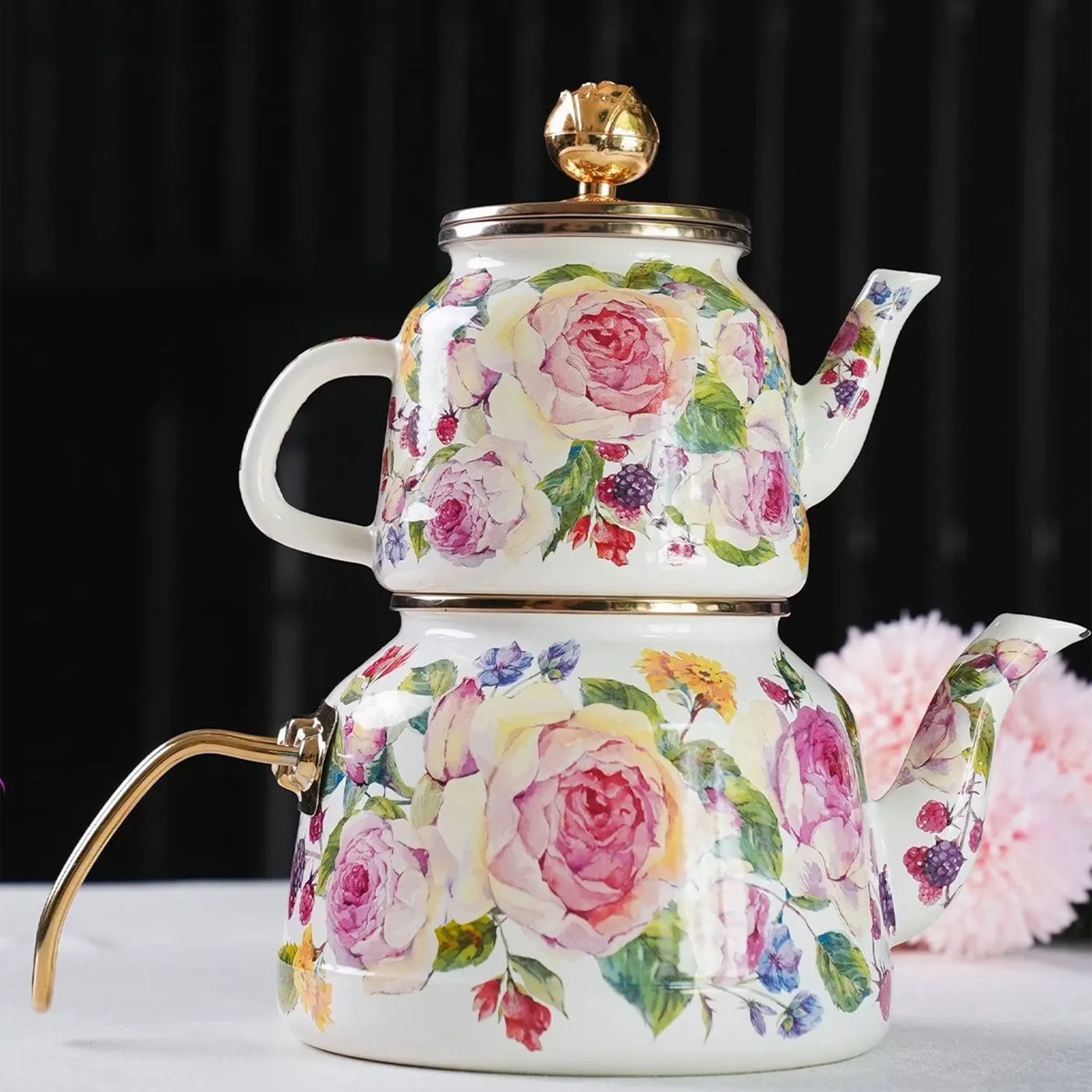 ست کتری و قوری میس بتی مدل ROSE DELUXE